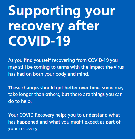 Your COVID recovery